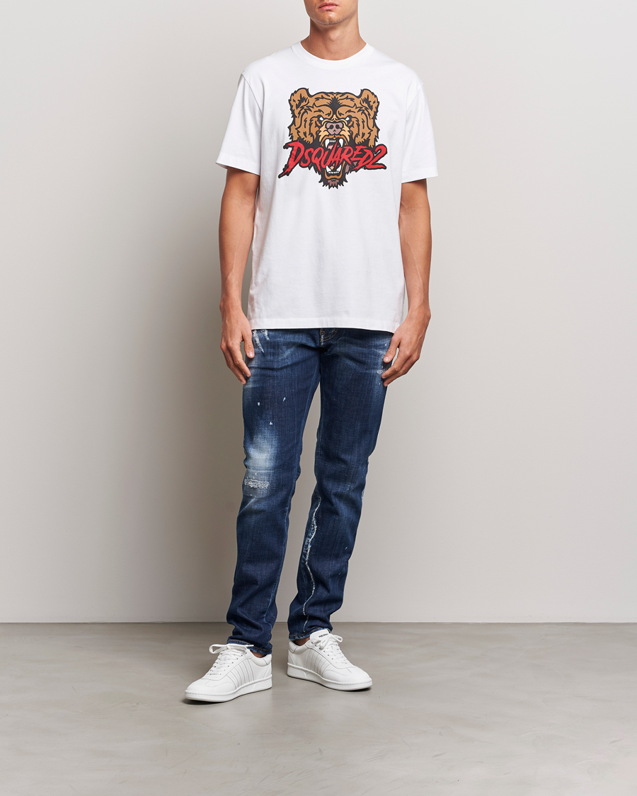 Uomini | T-shirt | Dsquared2 | Bear T-Shirt White