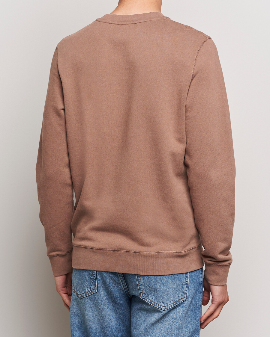 Uomini | Maglieria | Sunspel | Loopback Sweatshirt Dark Sand