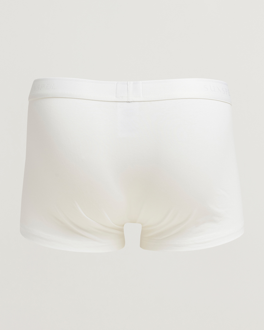 Uomini | Biancheria intima | Sunspel | 3-Pack Cotton Stretch Trunk White