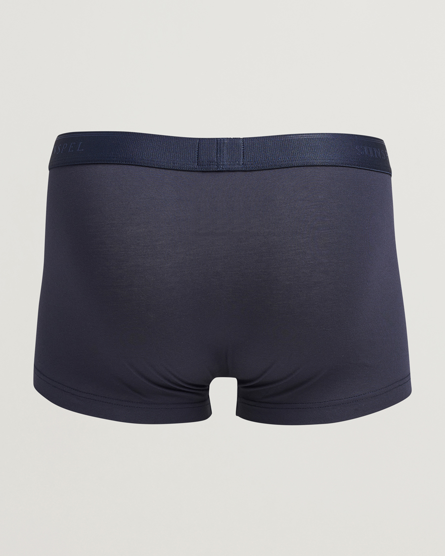 Uomini | Biancheria intima | Sunspel | 3-Pack Cotton Stretch Trunk Navy