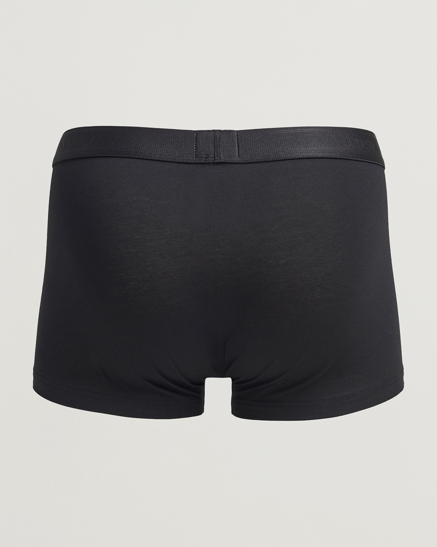 Uomini | Biancheria intima | Sunspel | 3-Pack Cotton Stretch Trunk Black