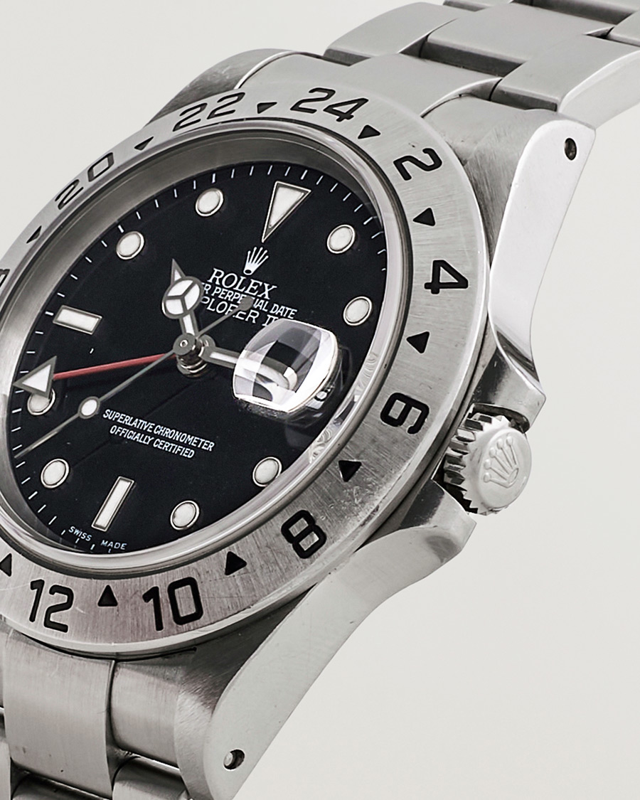 Uomini | Rolex Pre-Owned Explorer II 16570 Silver | Rolex Pre-Owned | Explorer II 16570 Silver