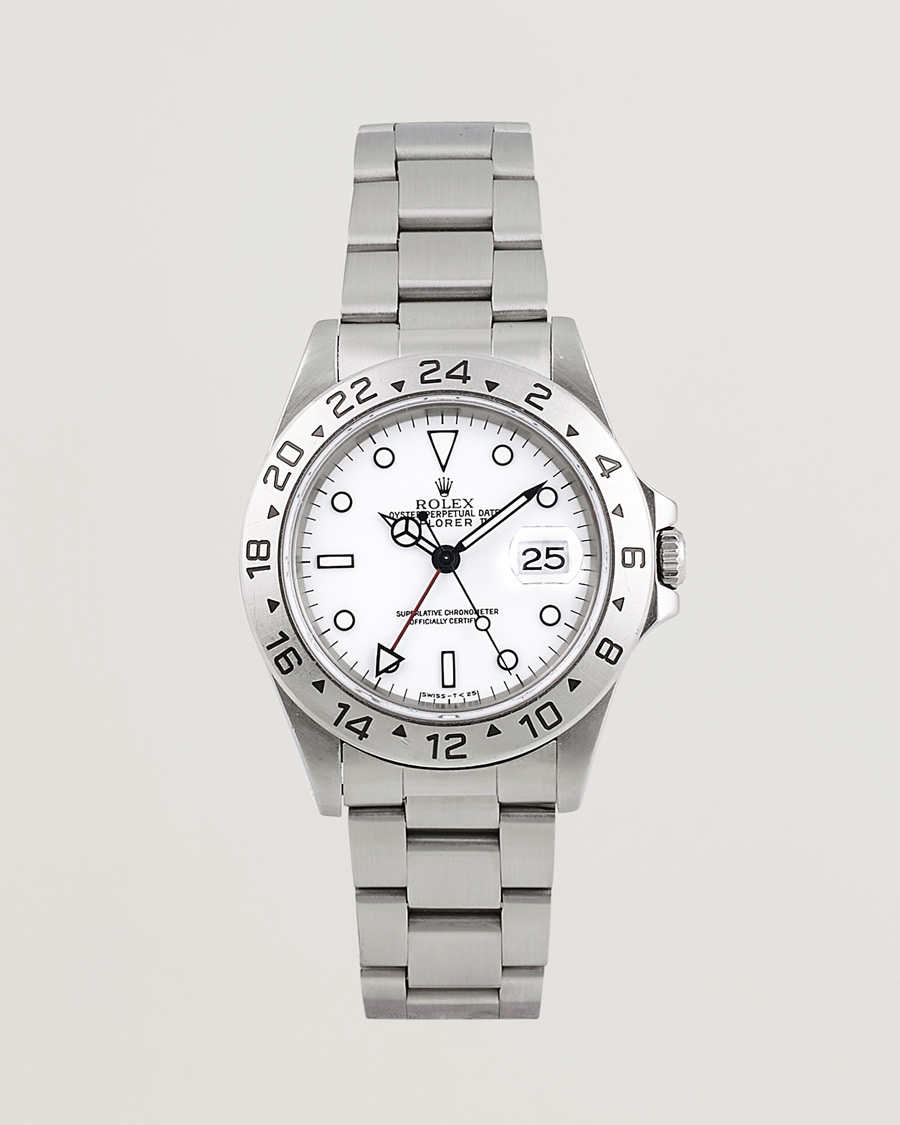 Uomini | Rolex Pre-Owned Explorer II 16570 Silver | Rolex Pre-Owned | Explorer II 16570 Silver