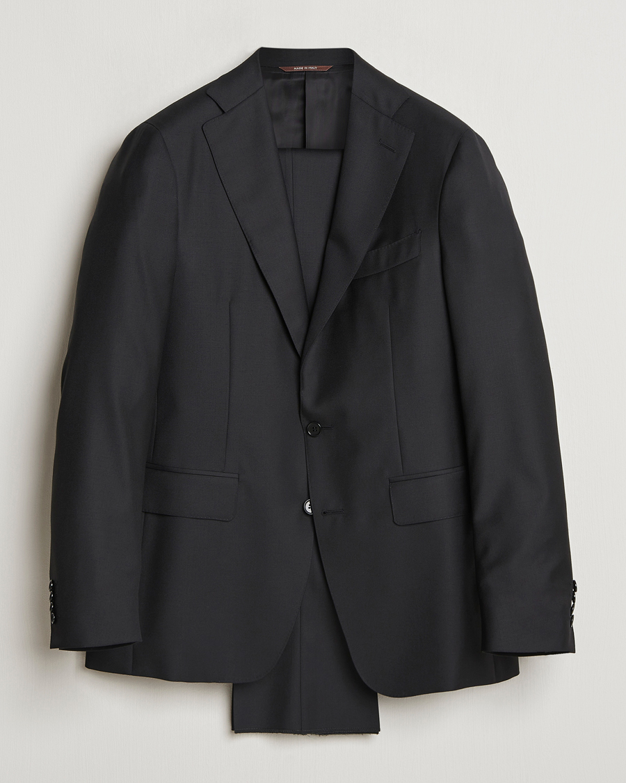 Uomini | Abiti | Canali | Super 130s Wool Capri Suit Black