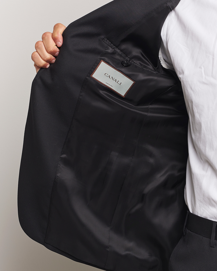 Uomini | Abiti | Canali | Super 130s Wool Capri Suit Black