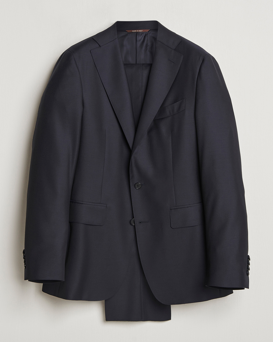 Uomini | Abiti | Canali | Super 130s Wool Capri Suit Navy