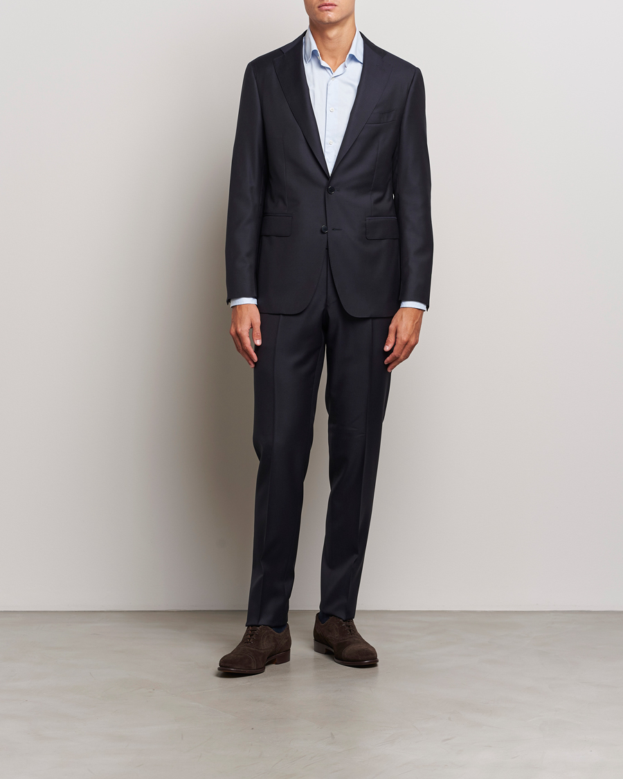 Uomini | Abiti | Canali | Super 130s Wool Capri Suit Navy