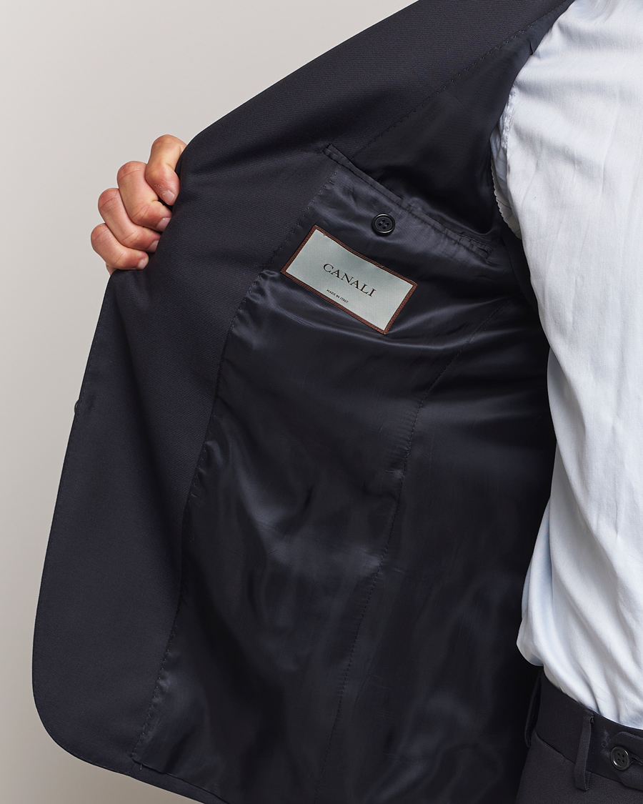 Uomini | Abiti | Canali | Super 130s Wool Capri Suit Navy