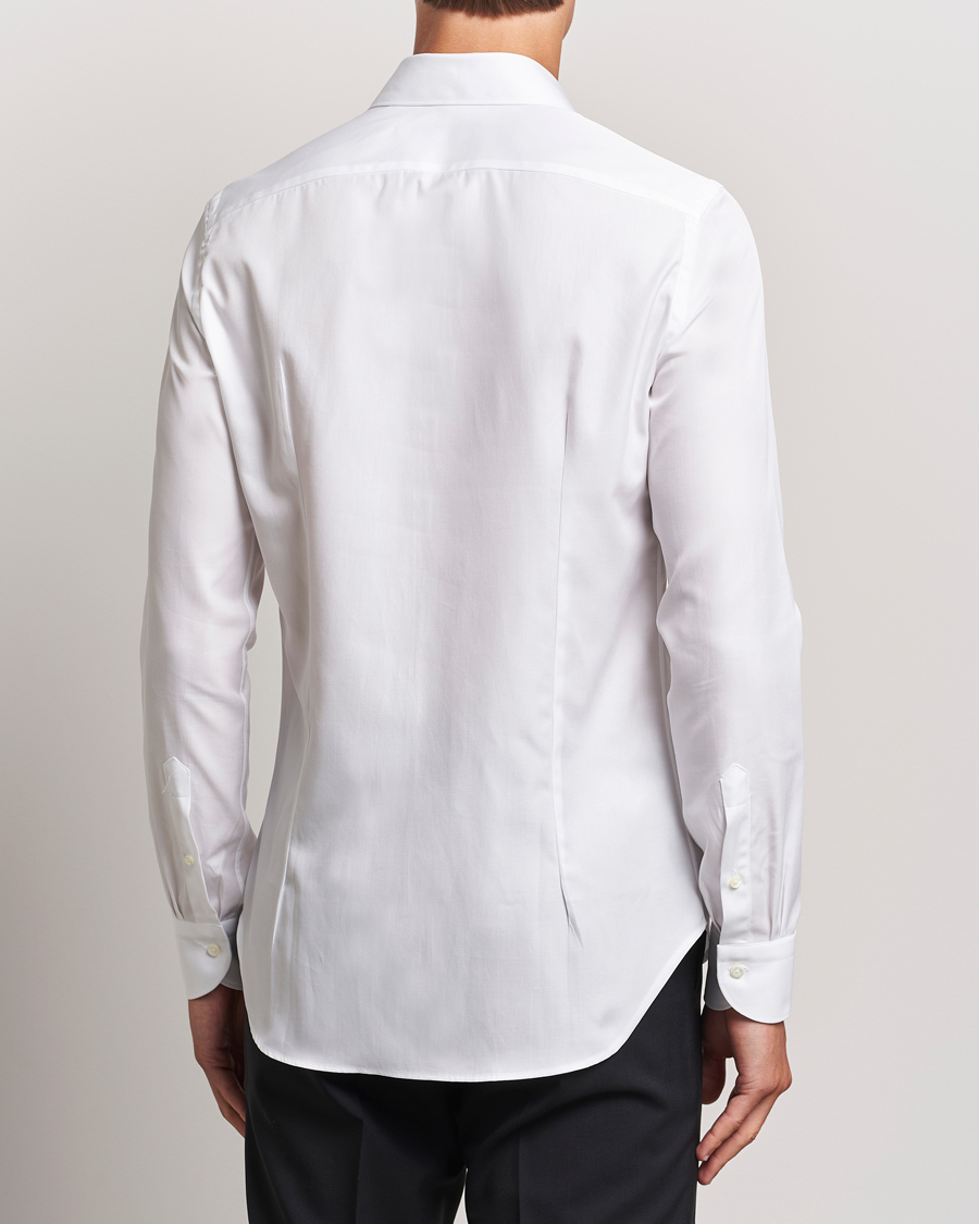 Uomini | Camicie | Canali | Slim Fit Cotton Shirt White