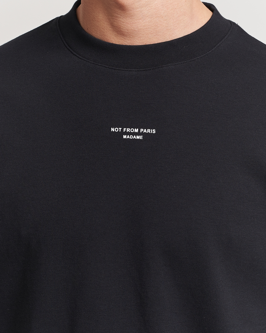 Uomini | T-shirt | Drôle de Monsieur | Classic Slogan T-Shirt Black