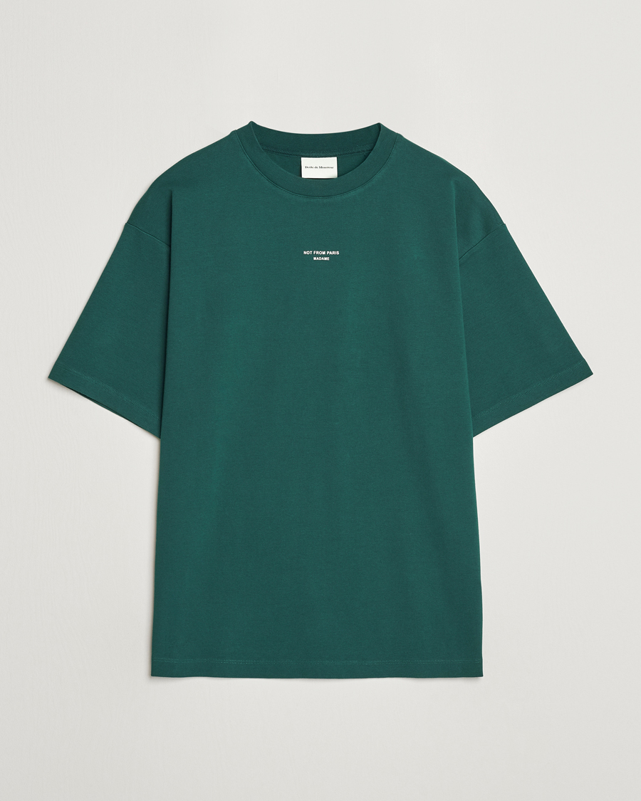Uomini | T-shirt | Drôle de Monsieur | Classic Slogan T-Shirt Dark Green