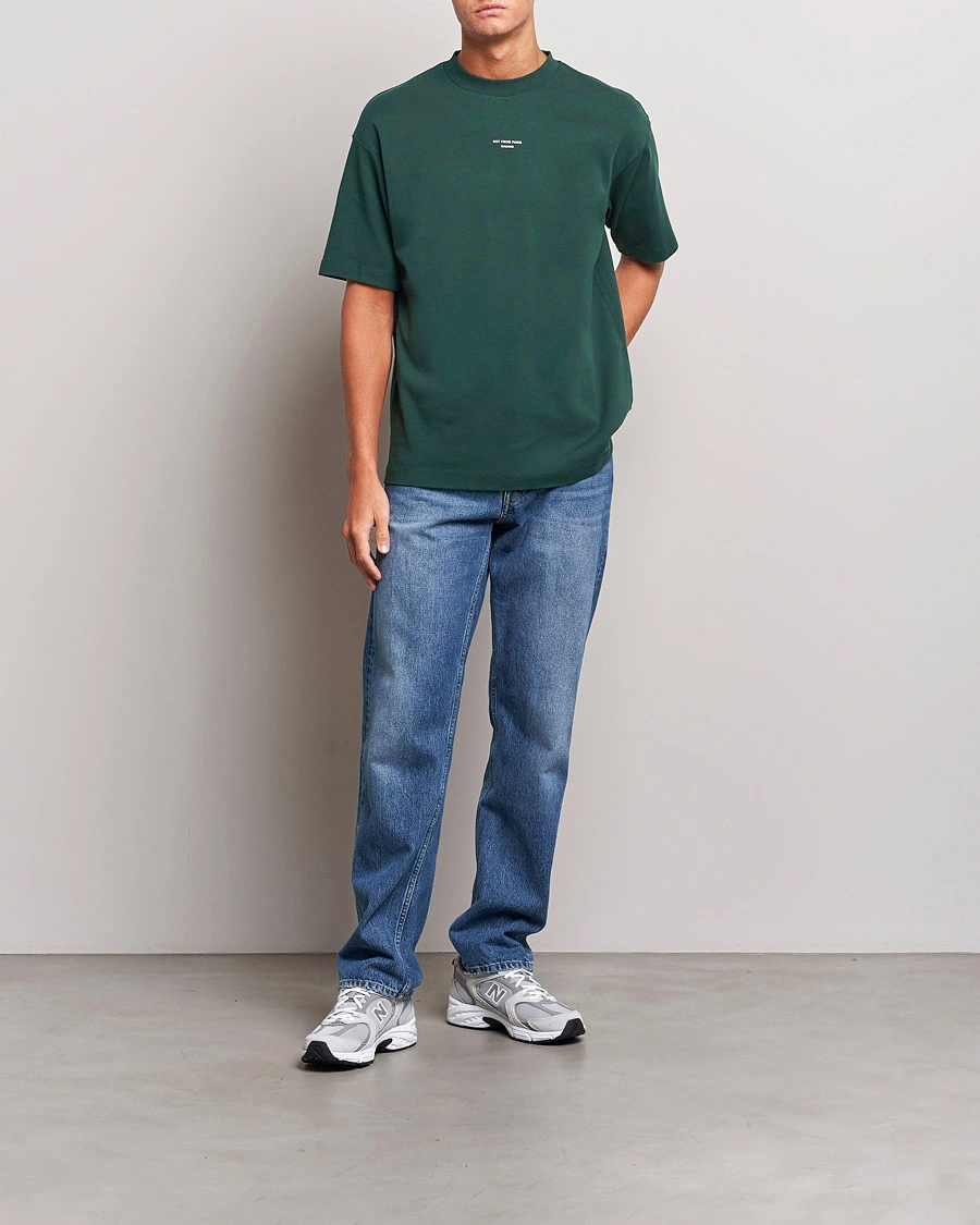 Uomini | T-shirt | Drôle de Monsieur | Classic Slogan T-Shirt Dark Green