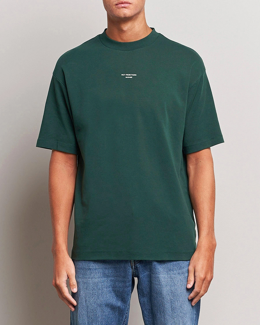 Uomini | T-shirt | Drôle de Monsieur | Classic Slogan T-Shirt Dark Green
