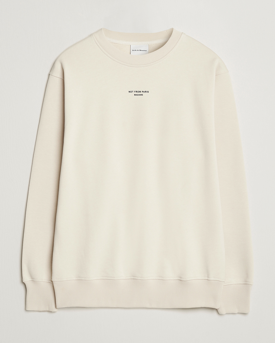 Uomini | Maglieria | Drôle de Monsieur | Classic Slogan Sweatshirt Mastic