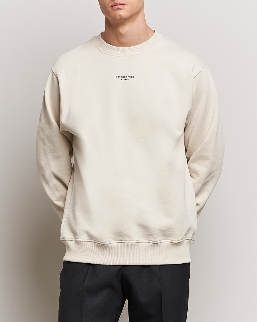 Uomini | Maglieria | Drôle de Monsieur | Classic Slogan Sweatshirt Mastic