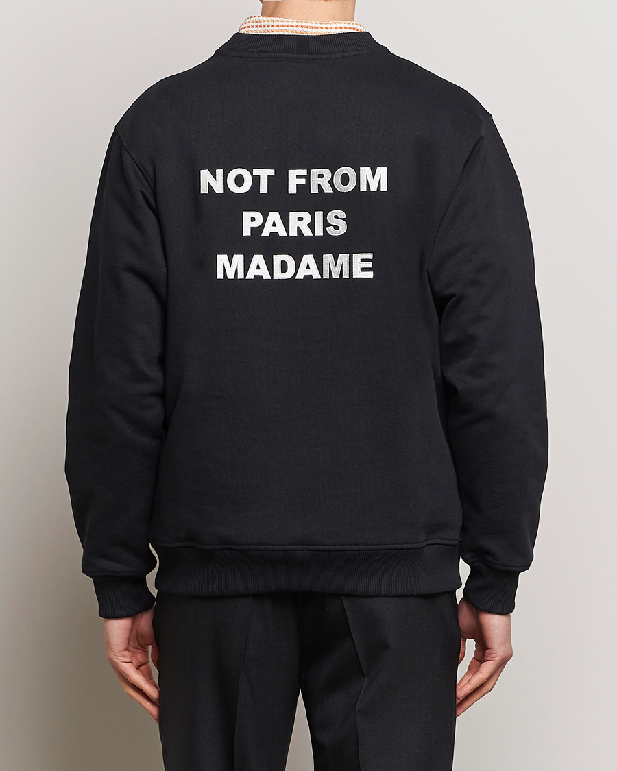 Uomini | Maglieria | Drôle de Monsieur | Slogan Sweatshirt Black