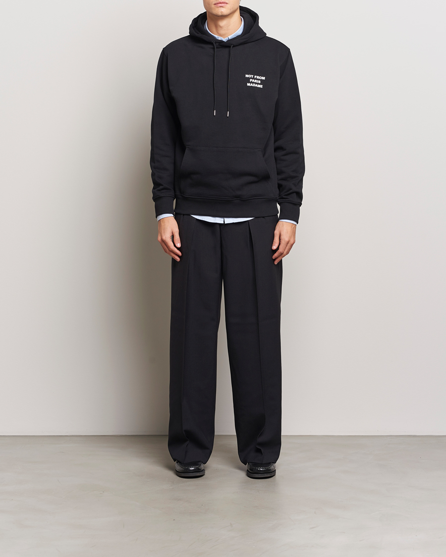 Uomini | Maglieria | Drôle de Monsieur | Slogan Hoodie Black