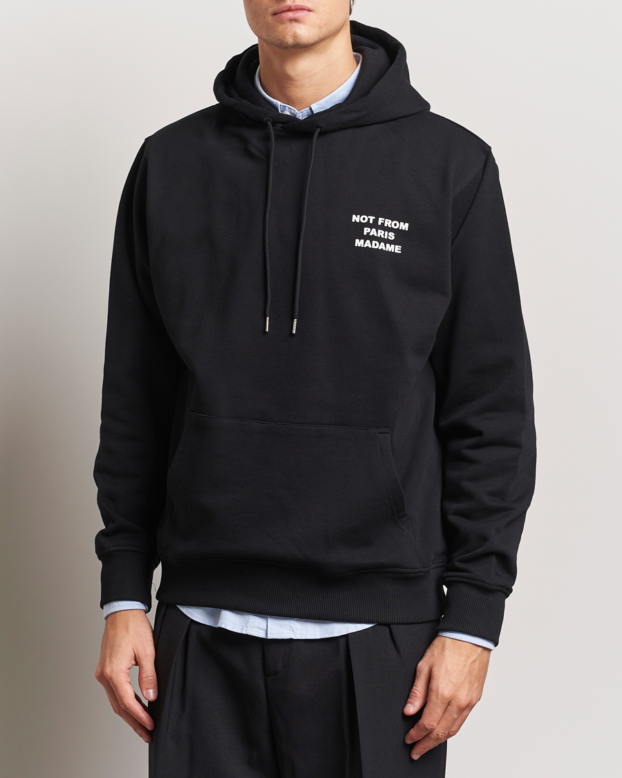 Uomini | Maglieria | Drôle de Monsieur | Slogan Hoodie Black