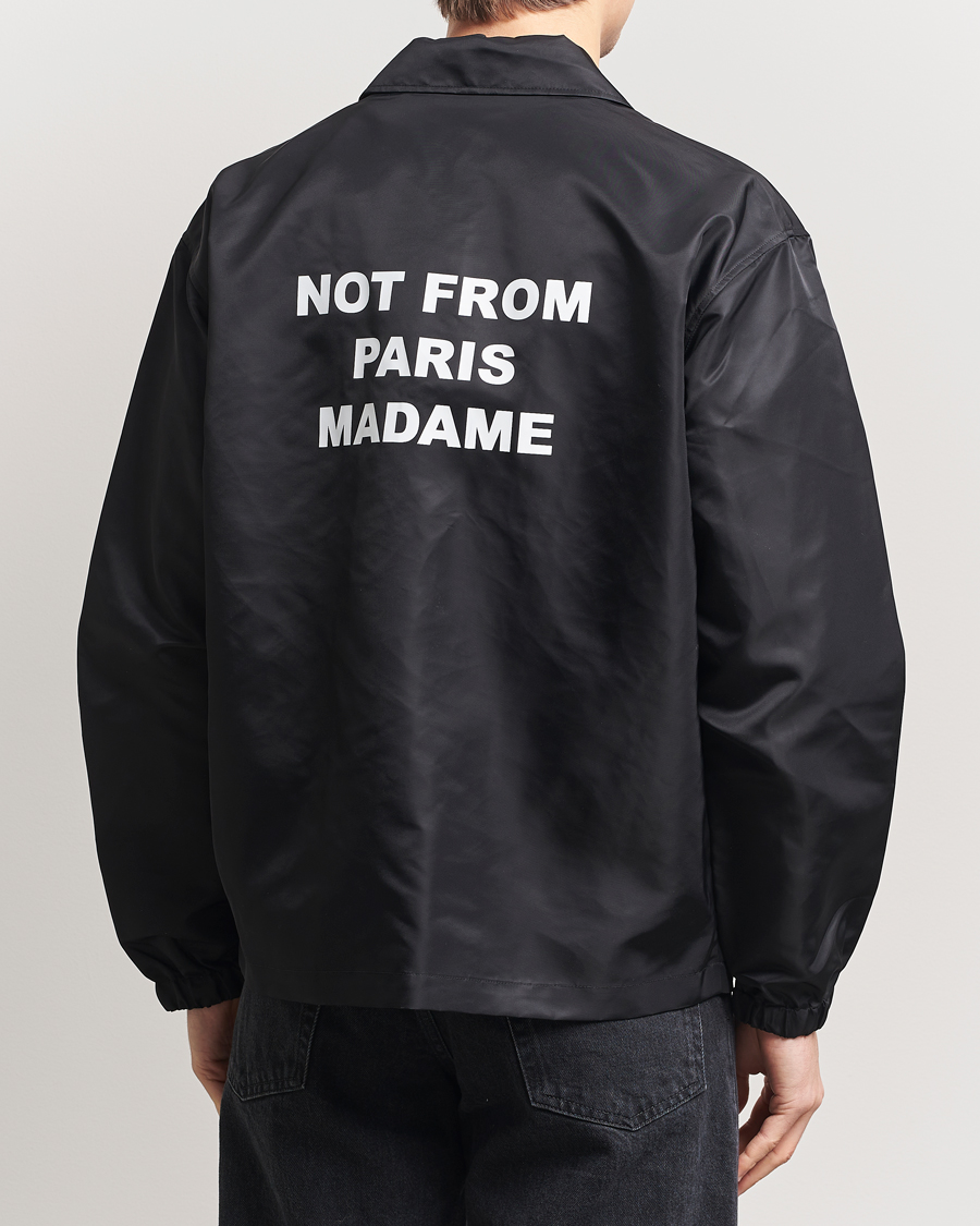 Uomini | Giacche | Drôle de Monsieur | La Veste Slogan Jacket Black