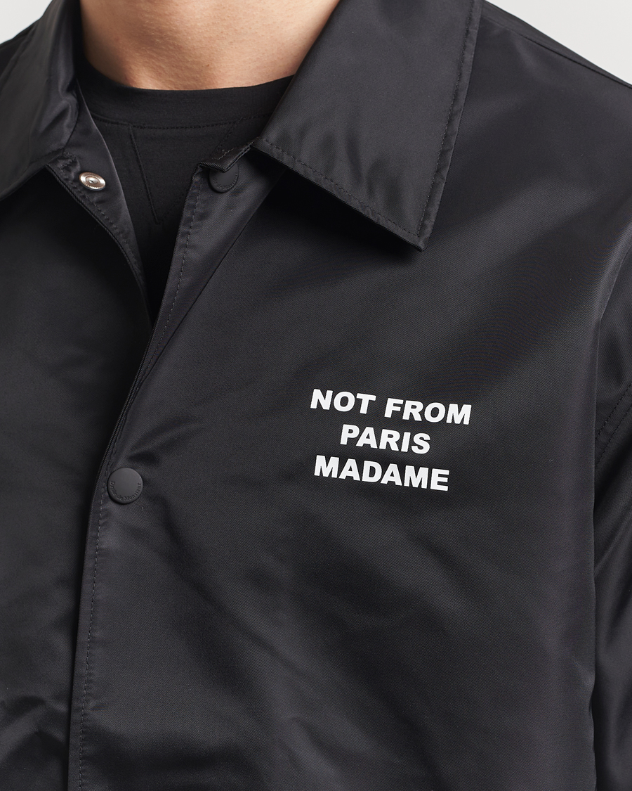 Uomini | Giacche | Drôle de Monsieur | La Veste Slogan Jacket Black