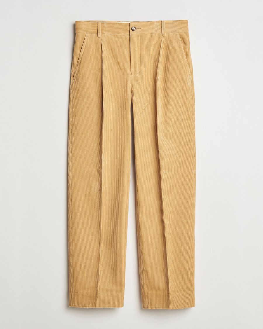 Uomini | Pantaloni | GANT 240 Mulberry Street | Corduroy Pants Mustard Grain