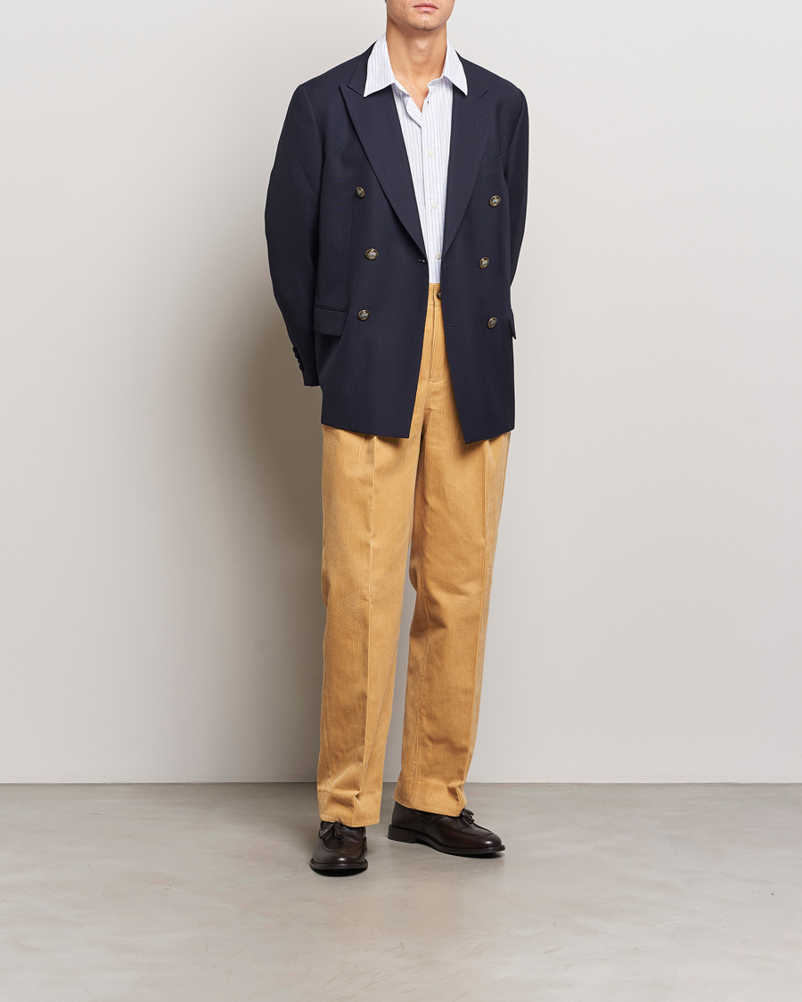 Uomini | Pantaloni | GANT 240 Mulberry Street | Corduroy Pants Mustard Grain
