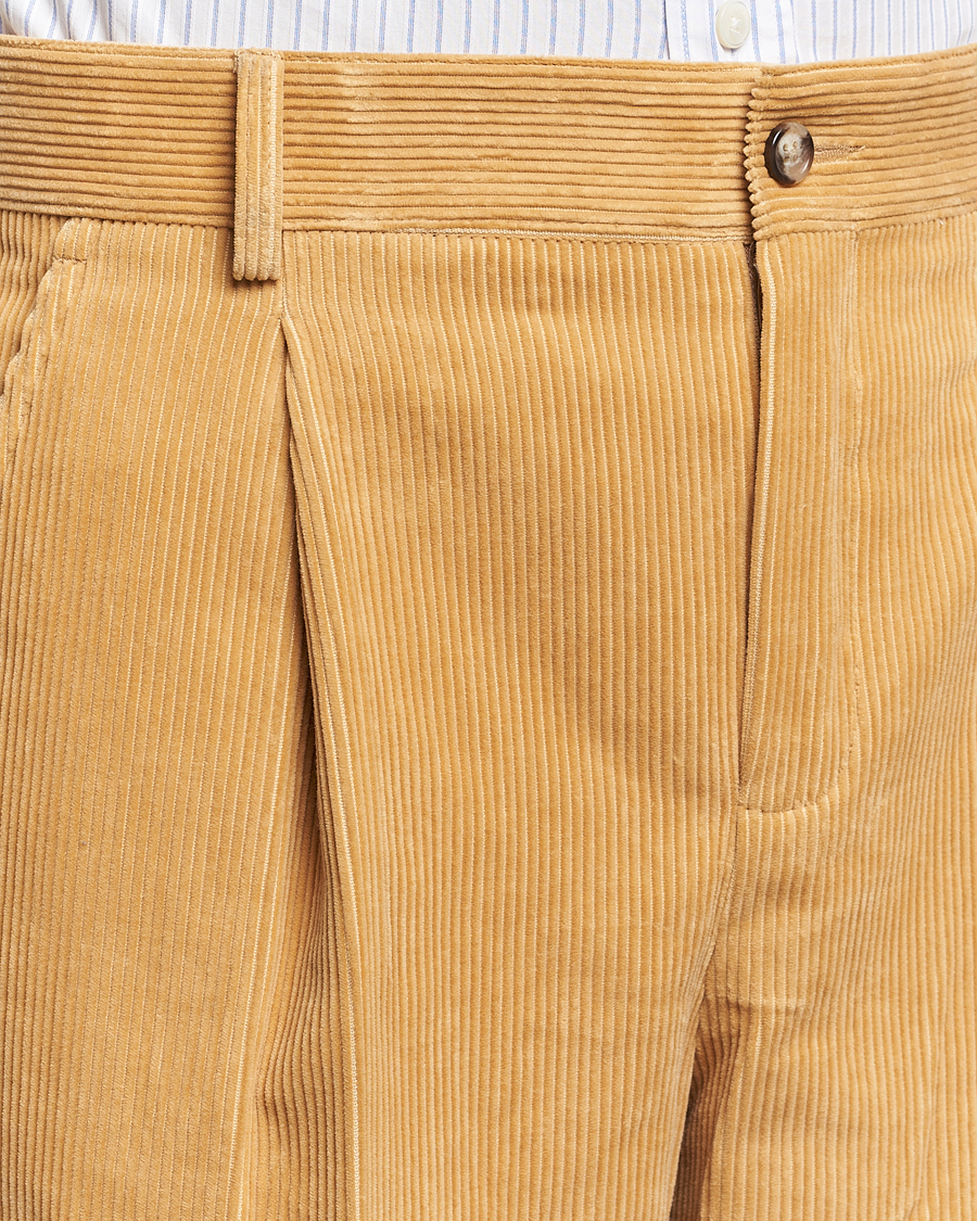 Uomini | Pantaloni | GANT 240 Mulberry Street | Corduroy Pants Mustard Grain