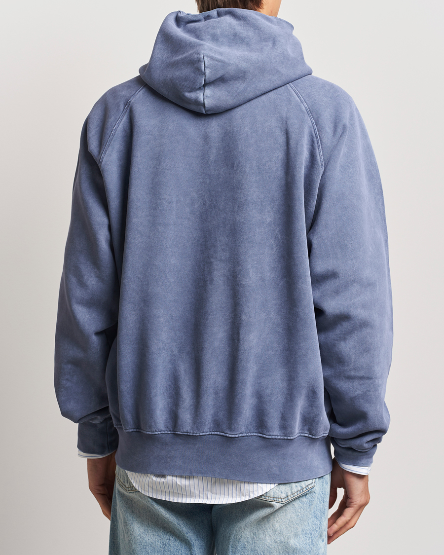 Uomini | Maglieria | GANT 240 Mulberry Street | Vintage Washed Hoodie Dusty Blue Sea