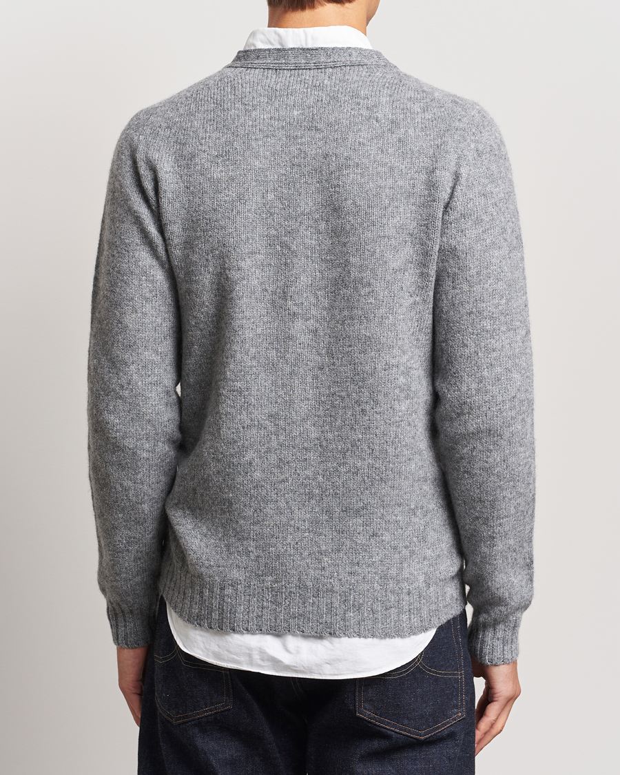 Uomini | Maglieria | Harley Of Scotland | Supersoft Lambswool Cardigan Medium Grey