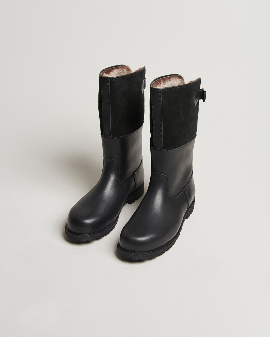 Uomini | Ludwig Reiter Maronibrater Boot Black Calf/Suede Shaft | Ludwig Reiter | Maronibrater Boot Black Calf/Suede Shaft