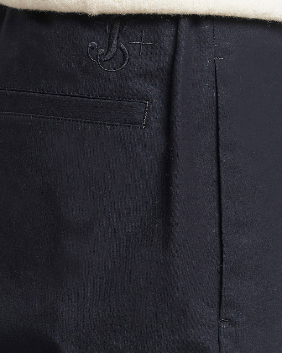 Uomini | Pantaloni | Jil Sander | Water Repellent Cotton Drawstring Pants Navy