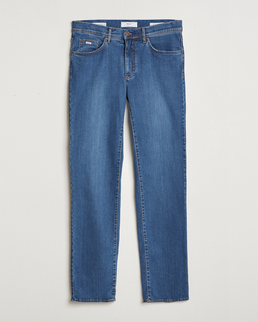 Uomini | Pantaloni | Brax | Cadiz Premium Flex Denim Blue Used
