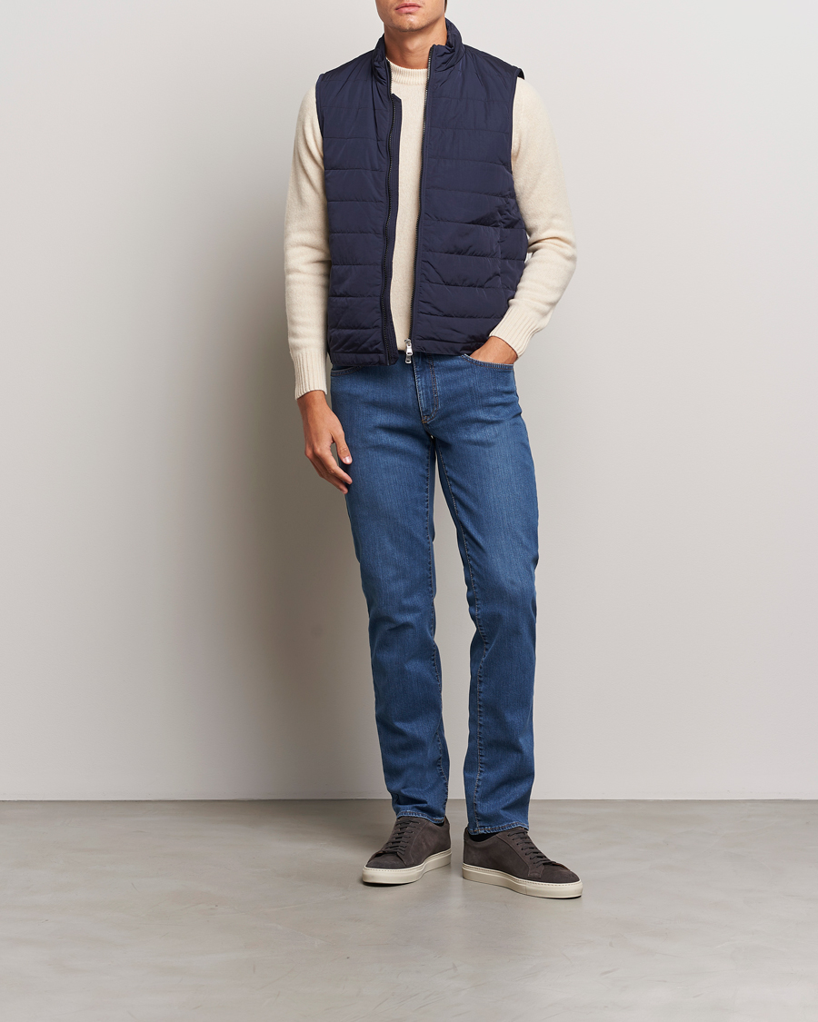 Uomini | Pantaloni | Brax | Cadiz Premium Flex Denim Blue Used