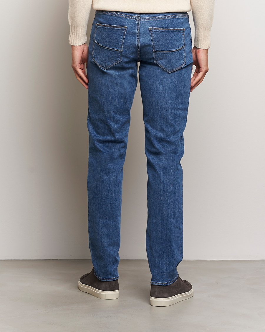 Uomini | Pantaloni | Brax | Cadiz Premium Flex Denim Blue Used