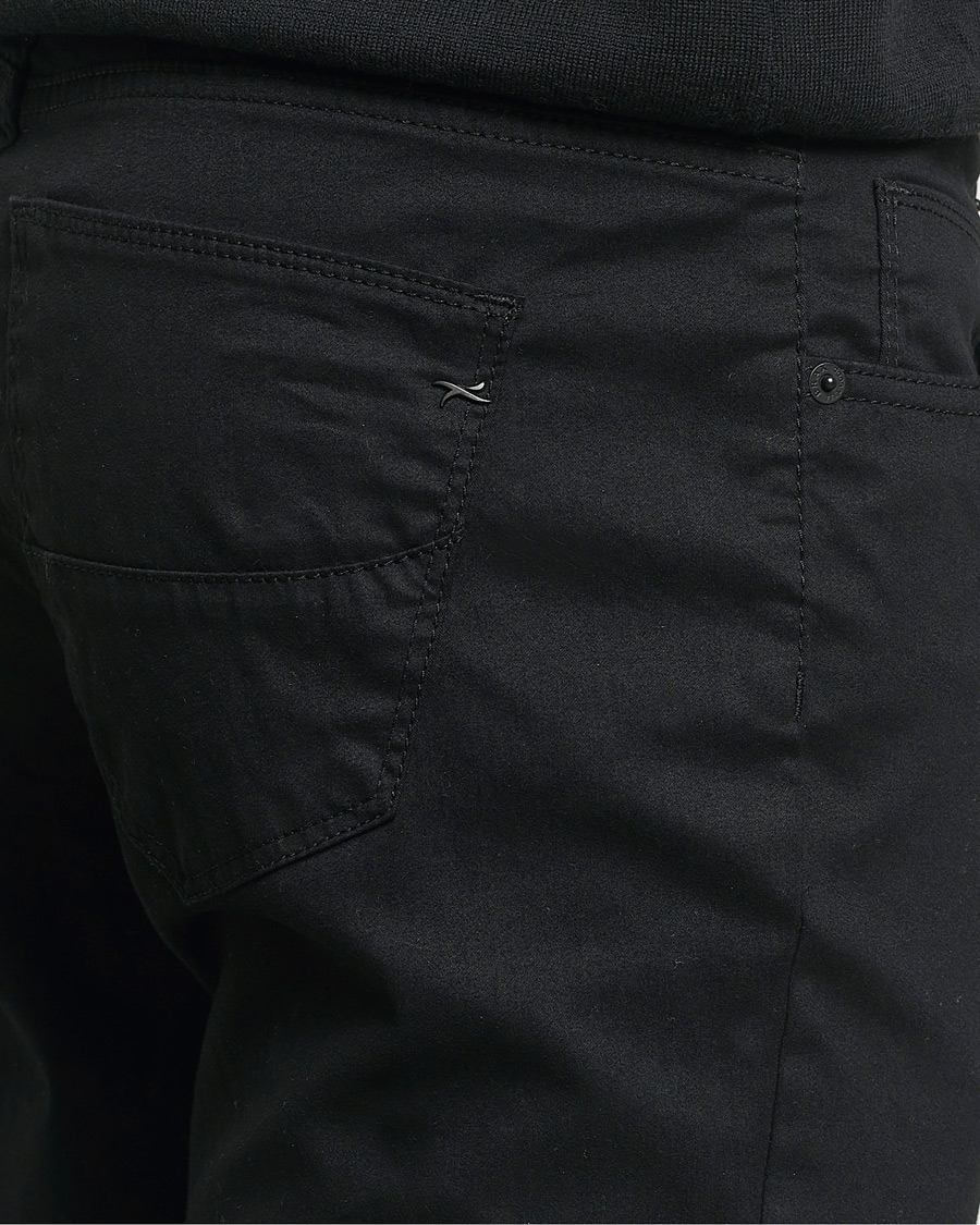 Uomini | Pantaloni | Brax | Cadiz Cotton Satin 5-Pocket Pants Perma Black