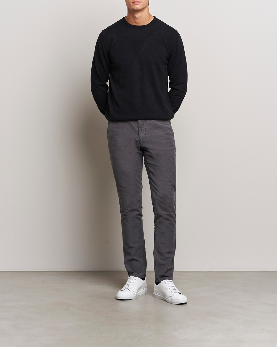 Uomini | Maglieria | Morgano | Wool/Cashmere Crewneck Black