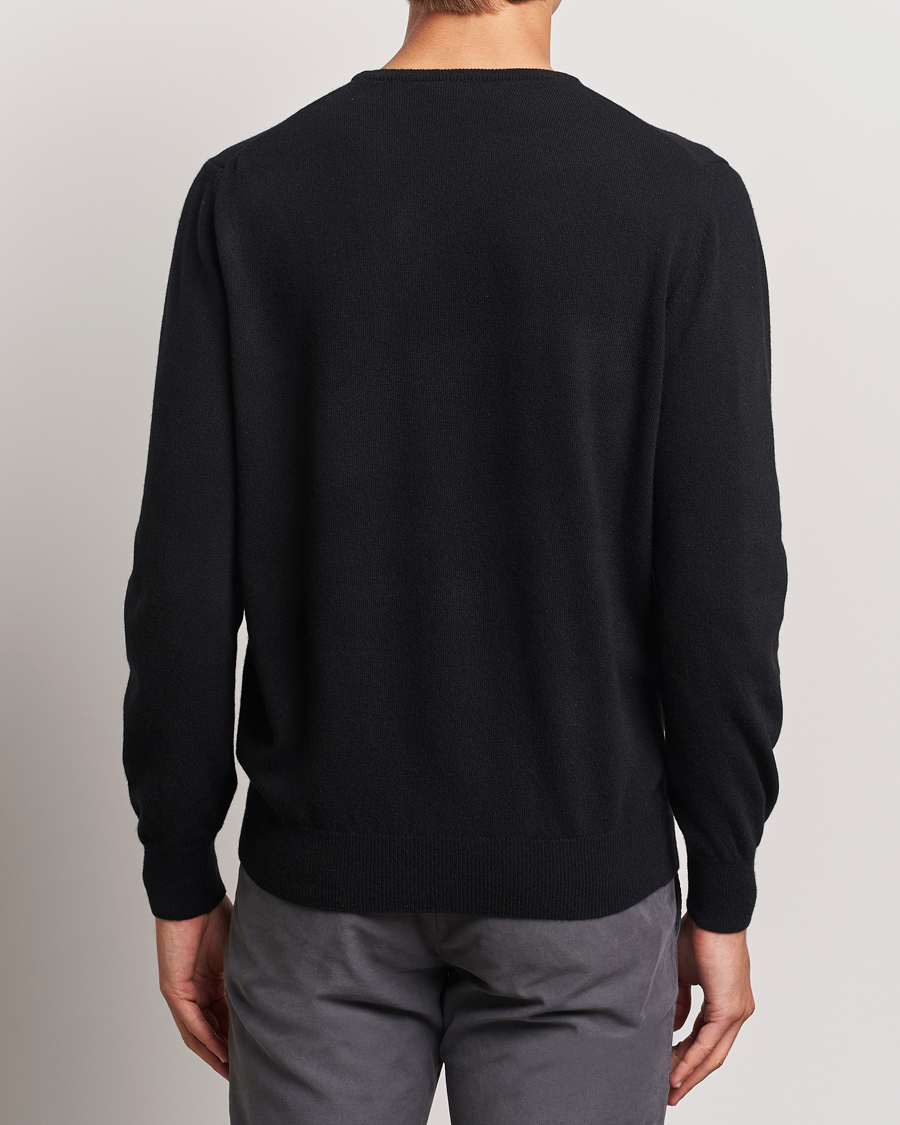 Uomini | Maglieria | Morgano | Wool/Cashmere Crewneck Black