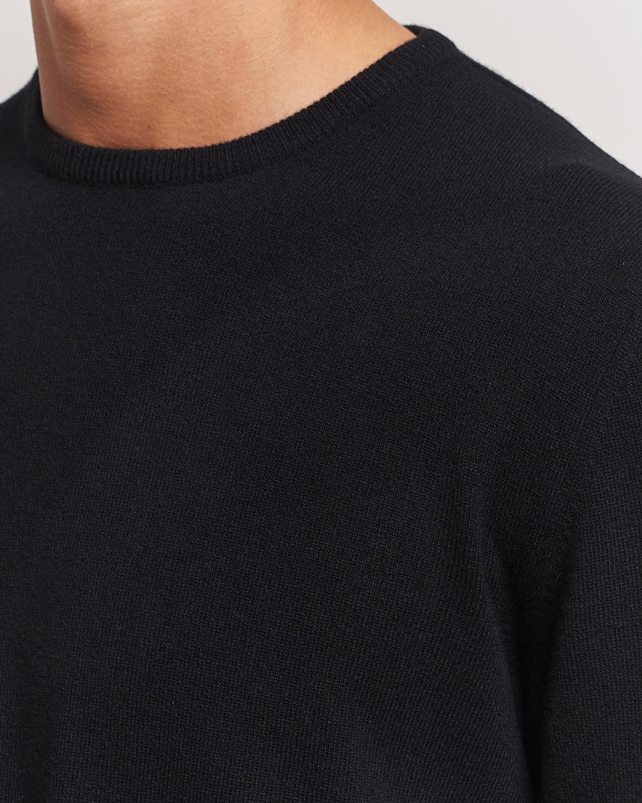 Uomini | Maglieria | Morgano | Wool/Cashmere Crewneck Black