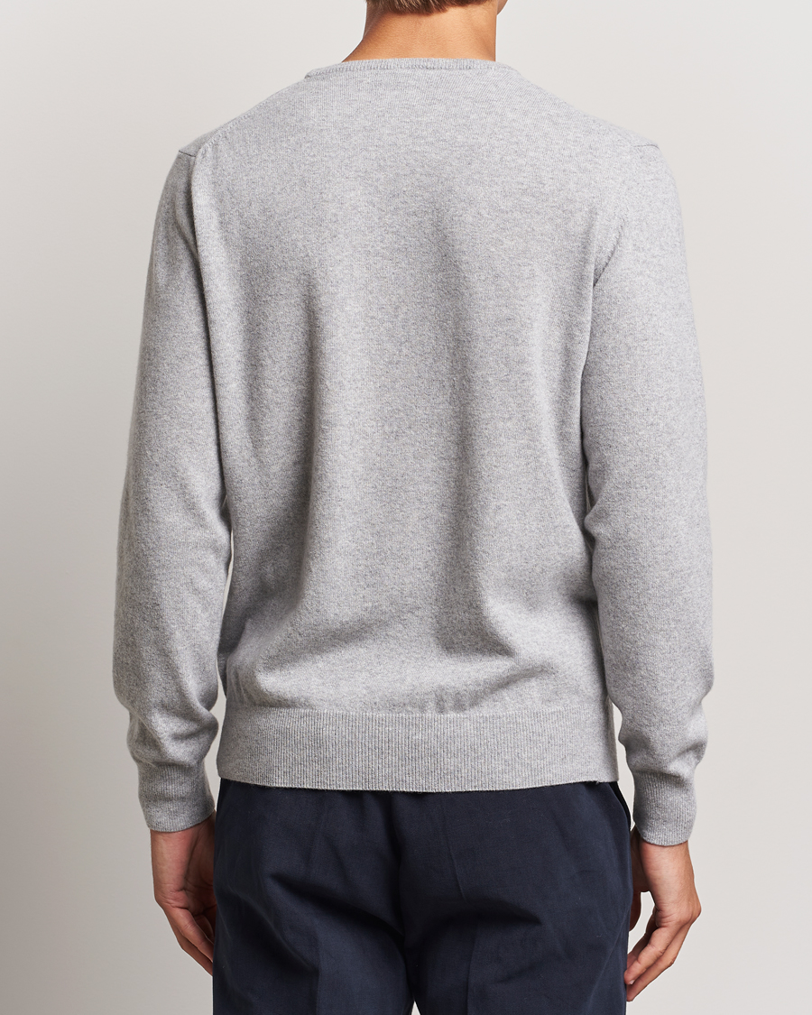 Uomini | Maglieria | Morgano | Wool/Cashmere Crewneck Mid Grey