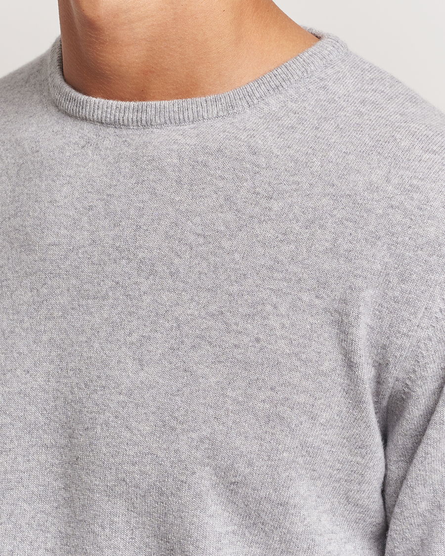 Uomini | Maglieria | Morgano | Wool/Cashmere Crewneck Mid Grey