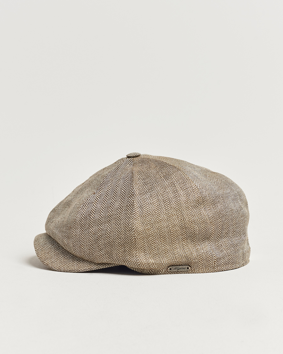Uomini | Wigéns Newsboy Classic Linen Cap Beige | Wigéns | Newsboy Classic Linen Cap Beige