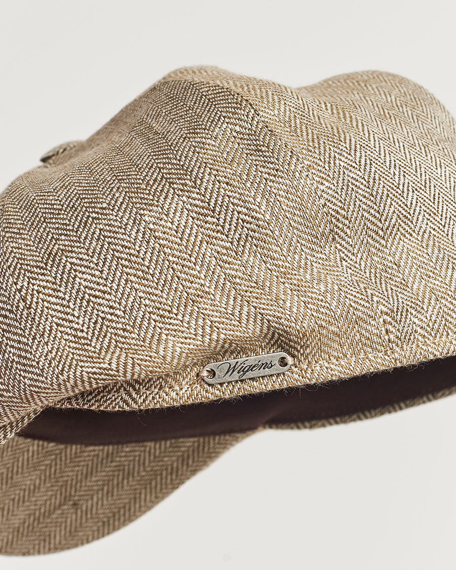 Uomini | Wigéns Newsboy Classic Linen Cap Beige | Wigéns | Newsboy Classic Linen Cap Beige