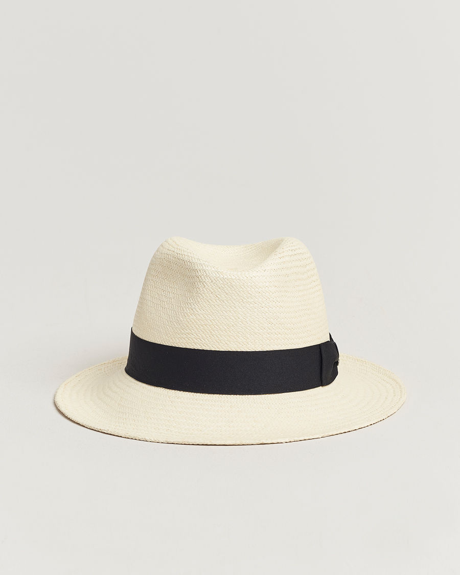 Uomini | Cappelli & Berretti | Wigéns | Panama Hat White/Black