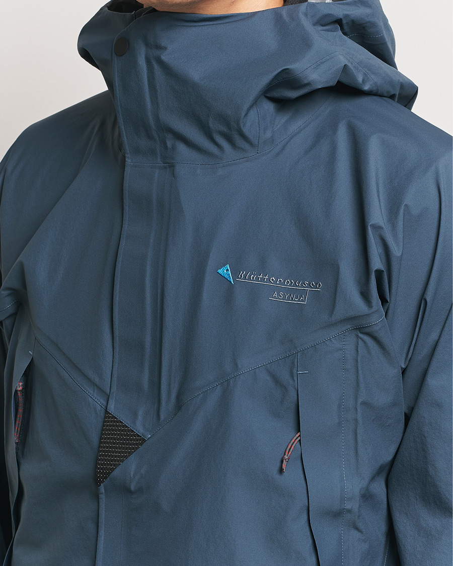 Uomini | Giacche | Klättermusen | Asynja Lightweight Waterproof Jacket Midnight Blue