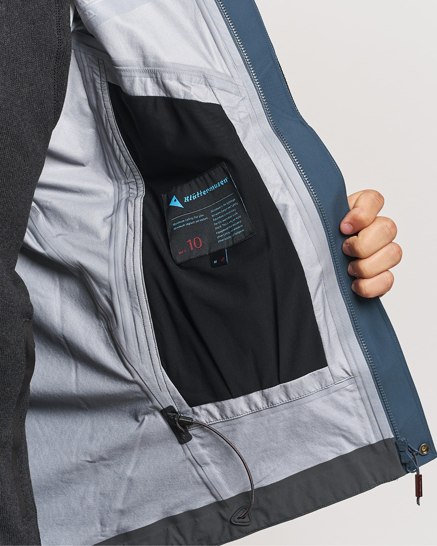 Uomini | Giacche | Klättermusen | Asynja Lightweight Waterproof Jacket Midnight Blue