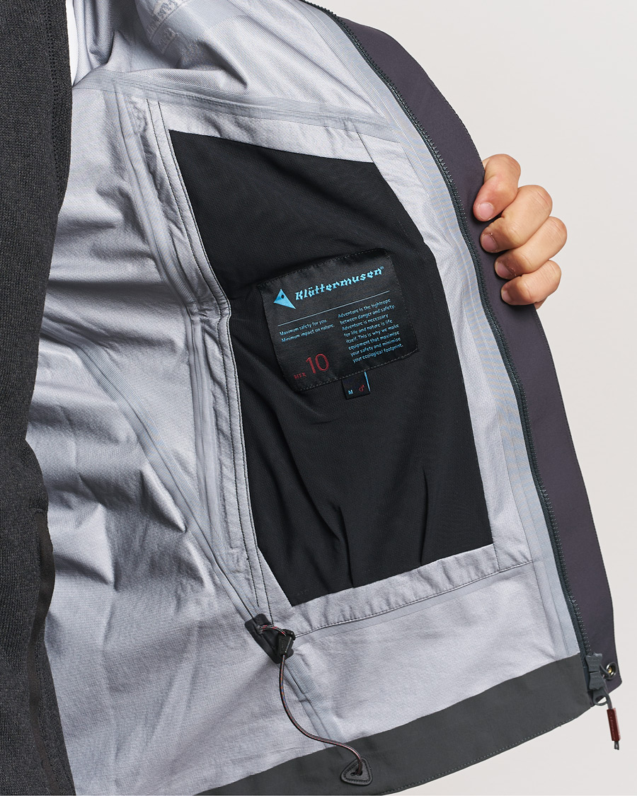 Uomini | Giacche | Klättermusen | Asynja Lightweight Waterproof Jacket Raven