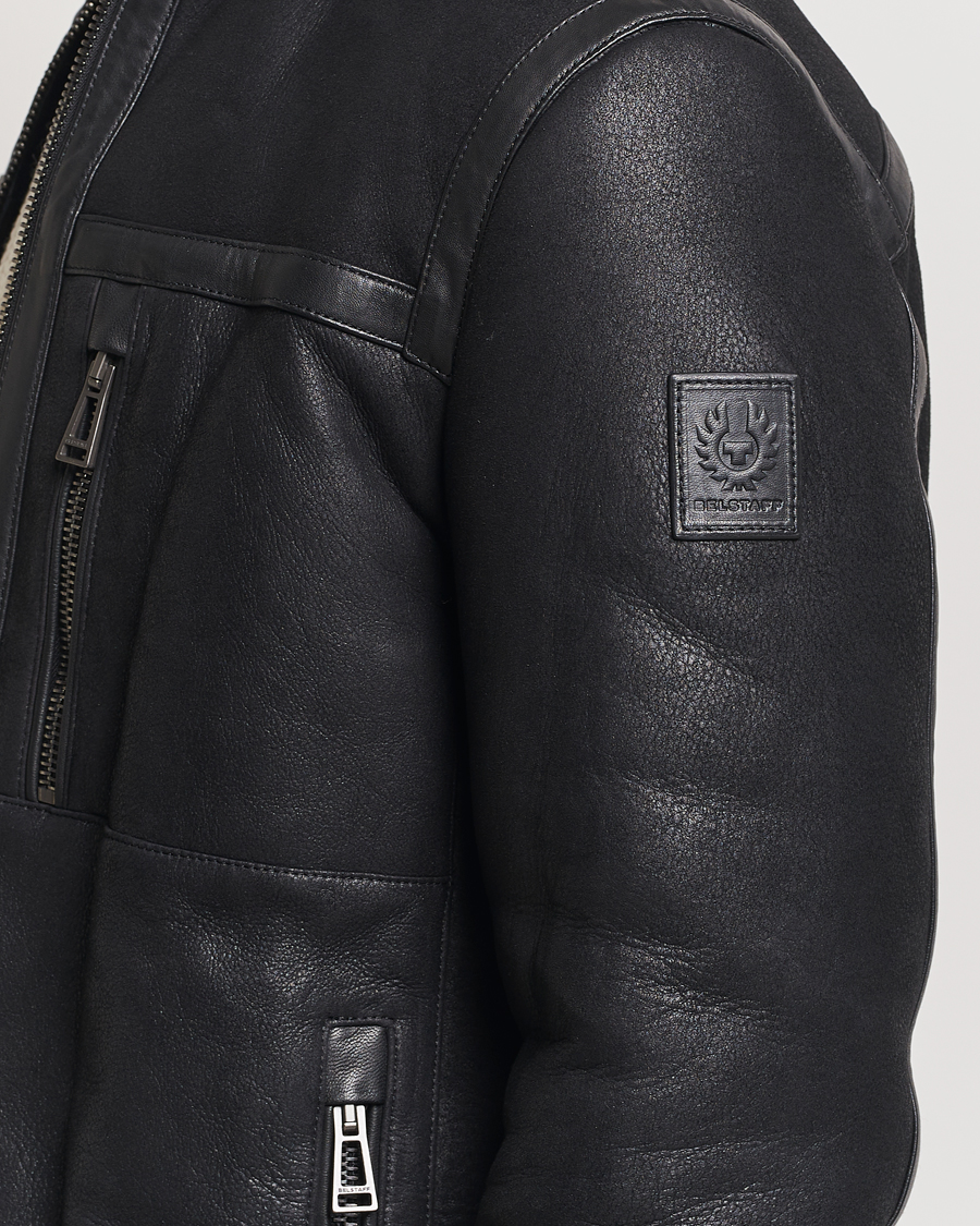 Uomini | Giacche | Belstaff | Tundra Sherling Leather Jacket Black