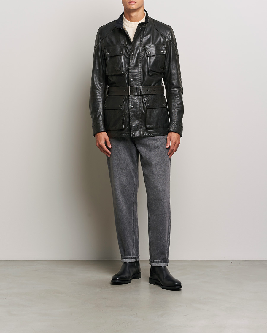 Uomini | Giacche | Belstaff | Trailmaster Panther Leather Jacket Black