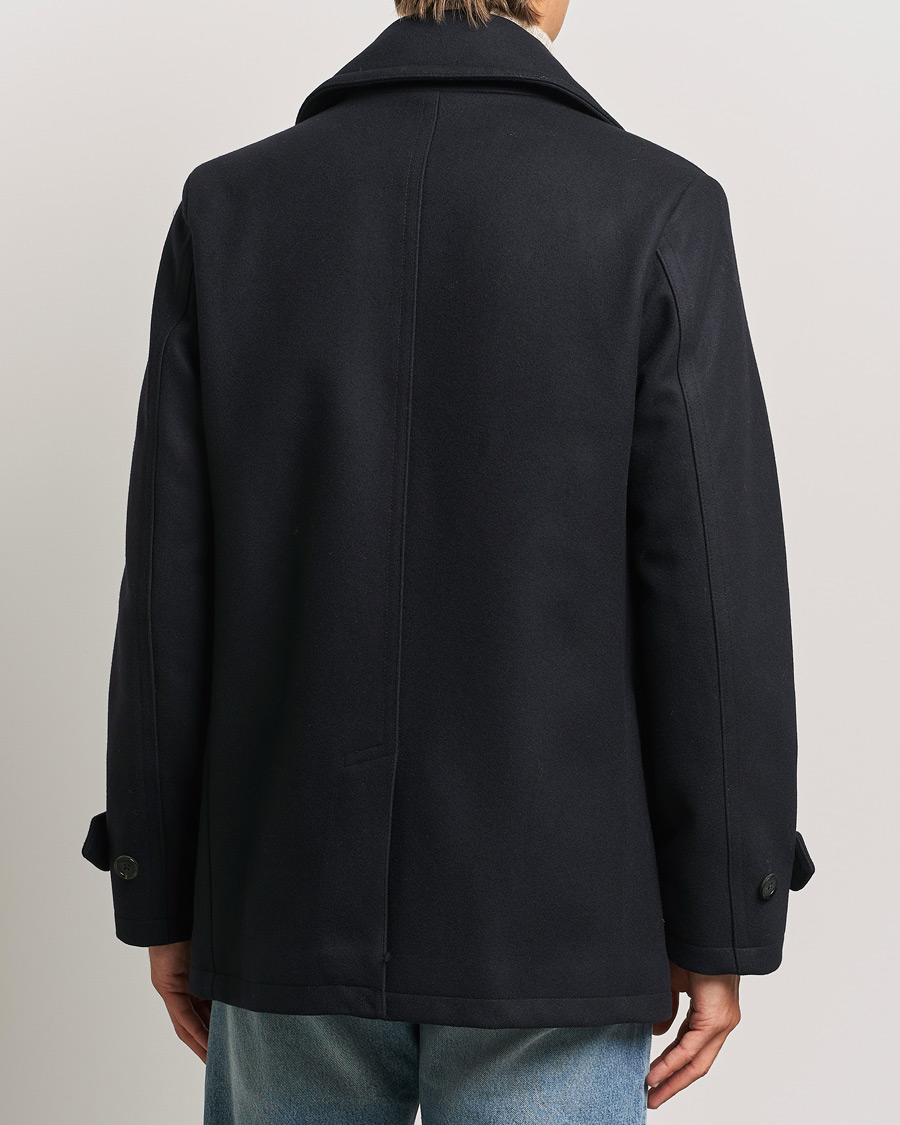 Uomini | Giacche | Belstaff | Milford Wool Peacoat Ink Blue