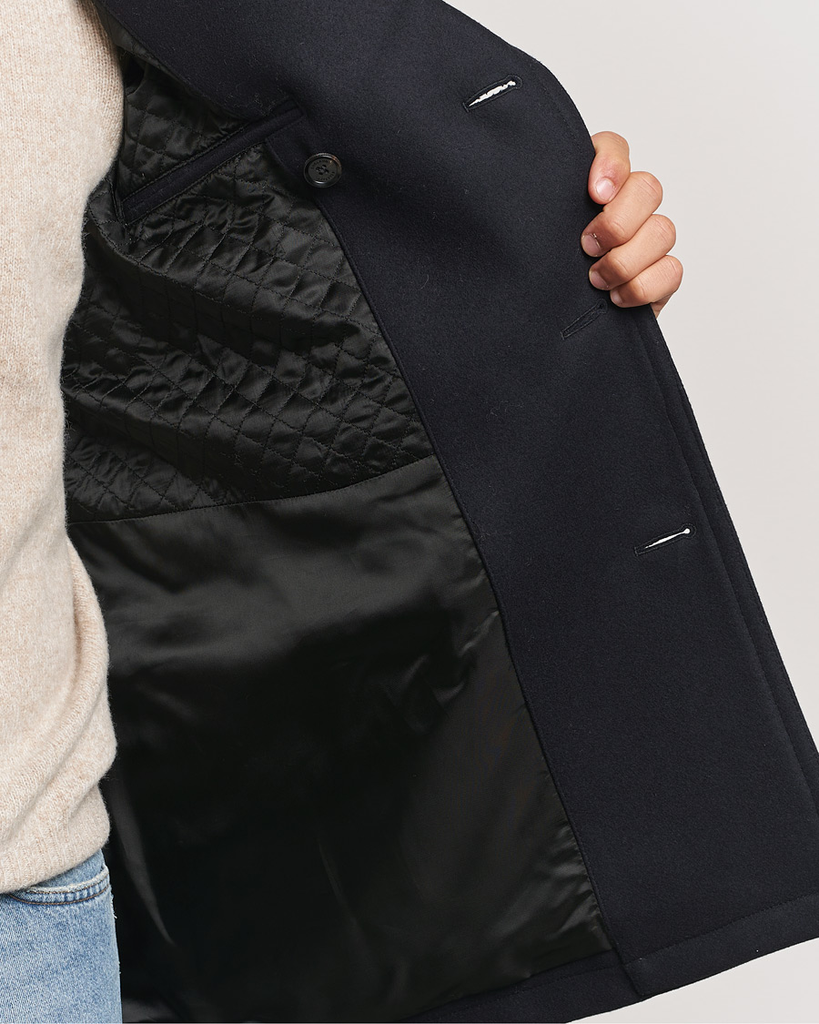 Uomini | Giacche | Belstaff | Milford Wool Peacoat Ink Blue